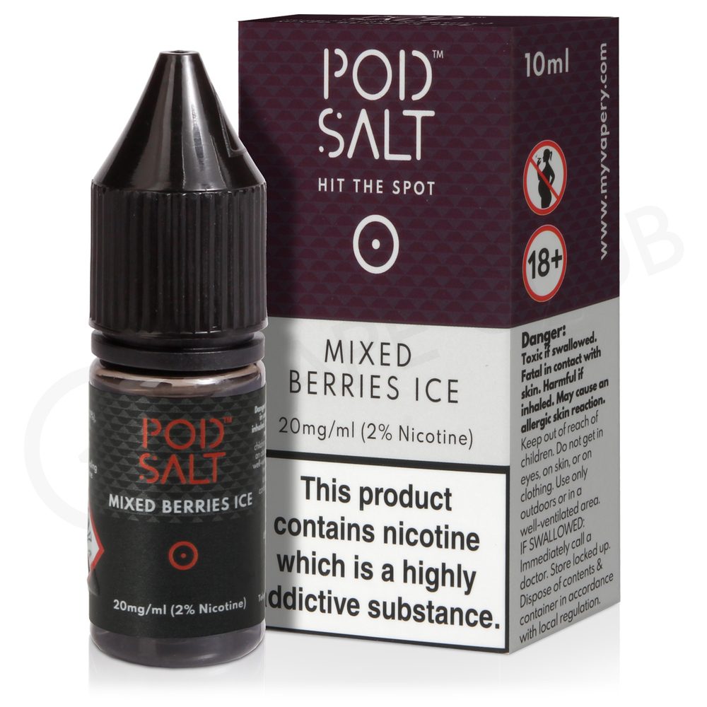 mixed-berries-ice-nic-salt-e-liquid-by-pod-salt پاد سالت میکس بری یخ - Image 1