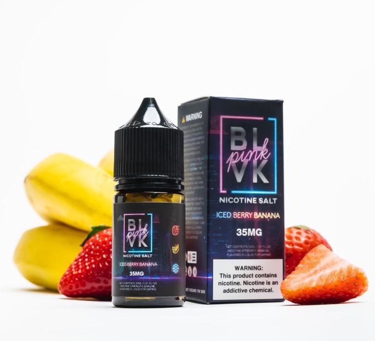 BLVK PINK ICED BERRY BANANA Salt BLVK PINK ICED BERRY BANANA Salt
