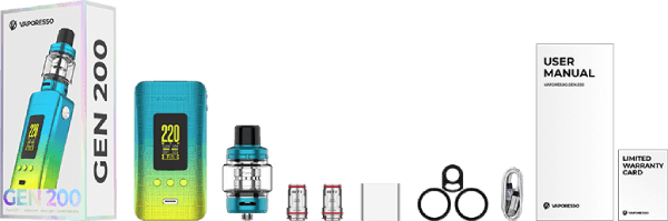 ویژگی های کیت استارتر Vaporesso GEN 200 220W