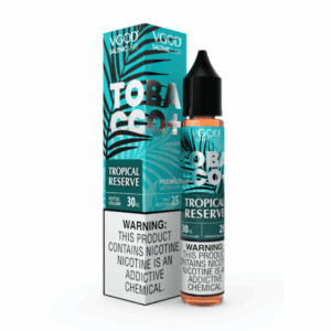 خرید سالت ویگاد توباکو پلاس تنباکو گرمسیری با طعم تنباکو و میوه‌های استوایی در دخان سون. کیفیت اصلی VGOD، مناسب پاد و MTL، ارسال سریع!