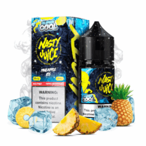 خرید سالت نستی سوپر کول آناناس یخ Nasty Super Cool Pineapple Ice Salt 30ml نیکوتین 35mg – طعم آبدار آناناس با یخ انفجاری! کیفیت مالزیایی، مناسب MTL. ارسال سریع + تخفیف ویژه در دخان سون – حالا سفارش دهید!