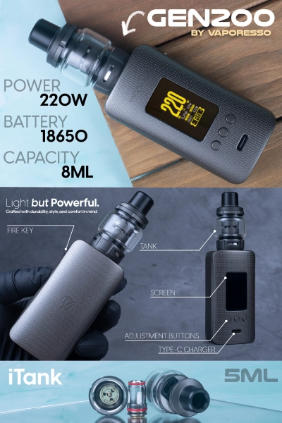 ویژگی های Vaporesso iTank