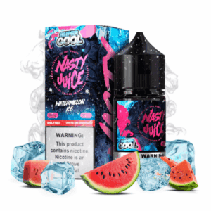 خرید سالت نستی سوپر کول هندوانه یخ Nasty Super Cool Watermelon Ice Salt 30ml نیکوتین 35mg – طعم آبدار هندوانه با یخ انفجاری! کیفیت مالزیایی، مناسب MTL. ارسال سریع + تخفیف ویژه در دخان سون – حالا سفارش دهید!