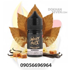 خرید سالت نستی وانیل کاستارد تنباکو Nasty Vanilla Custard Tobacco Salt 30ml نیکوتین 35mg – ترکیب مجلل تنباکو گرم و کاستارد خامه‌ای! کیفیت مالزیایی، مناسب MTL. ارسال سریع + تخفیف ویژه در دخان سون – حالا سفارش دهید!