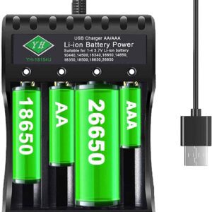 شارژر باتری 4تایی مدل YH-18154U LI-ION BATTERY CHARGER